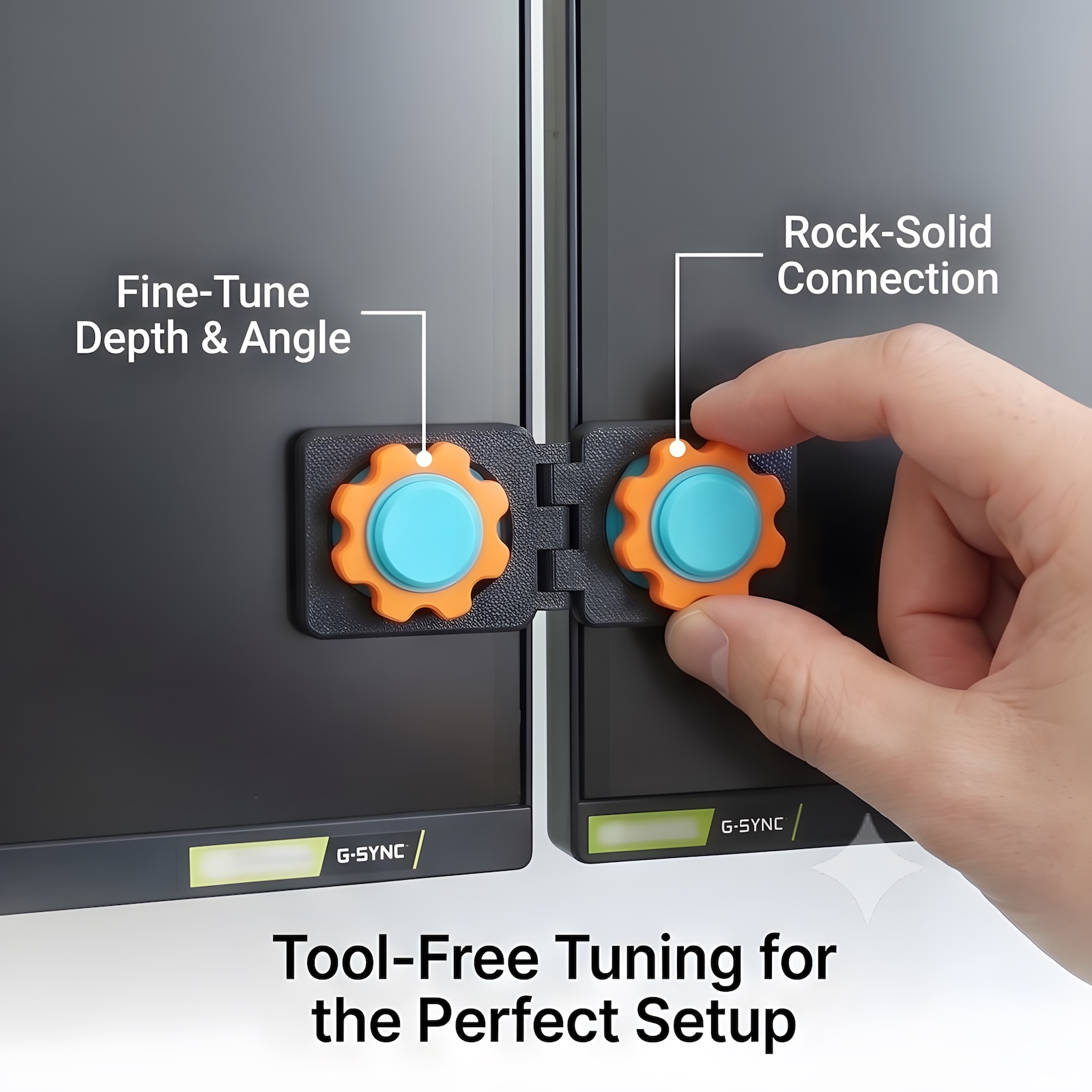 Screen Alignment Tool - Clip d'alignement universel pour double moniteur,