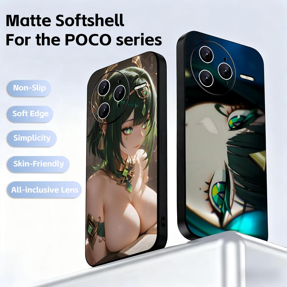 Xiaomi Poco X6 - Genshin impact Nefer coque de téléphone