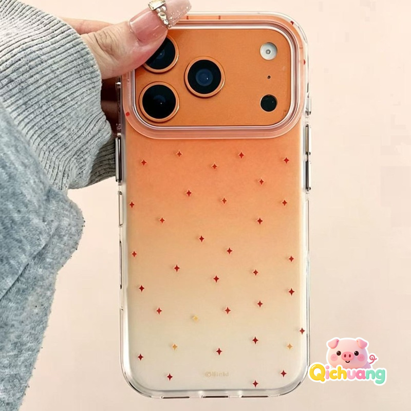 Realme Note 50 - Coque Gradual Orange Stars pour Realme
