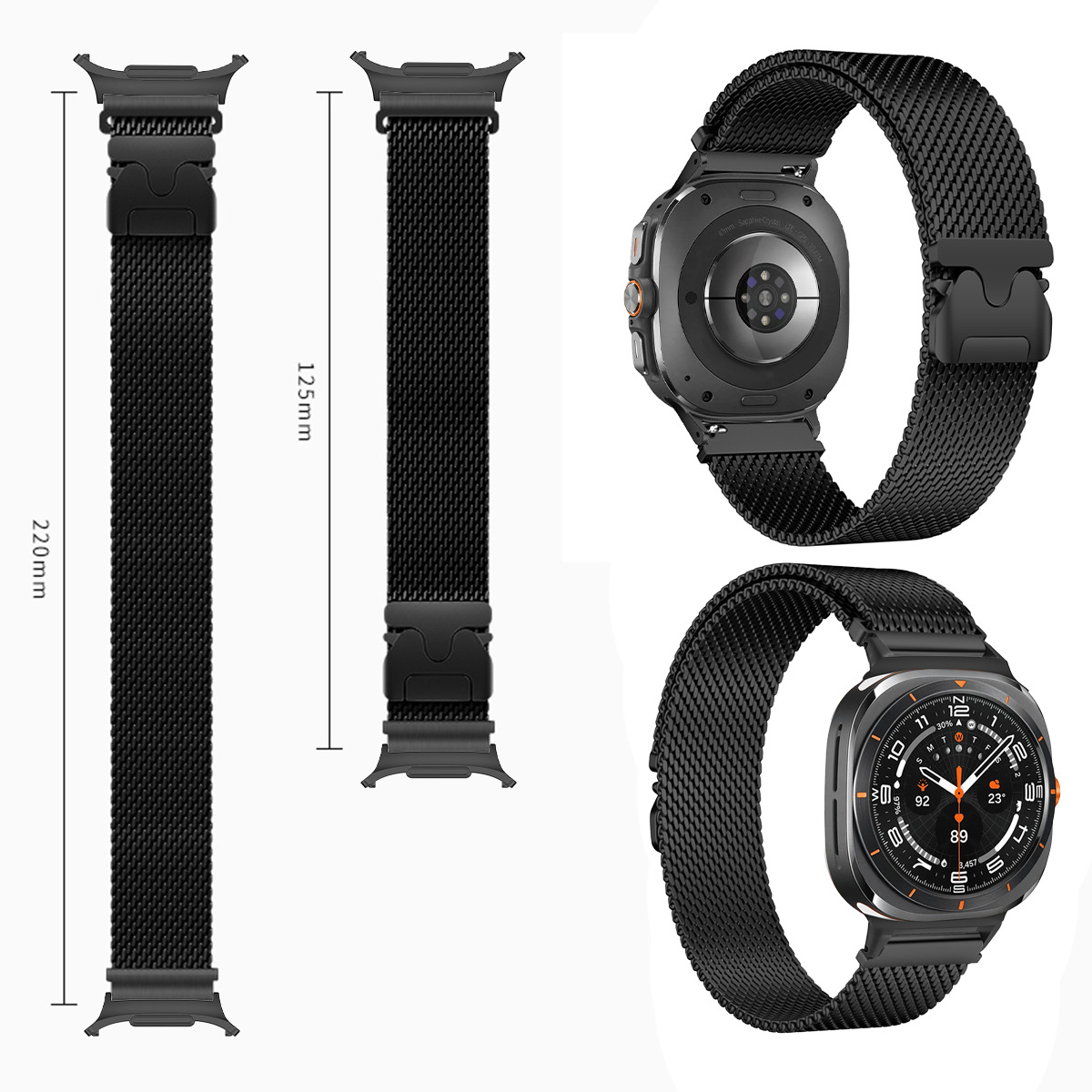Bracelet en acier inoxydable m - Anti Blue Light Film avis et prix