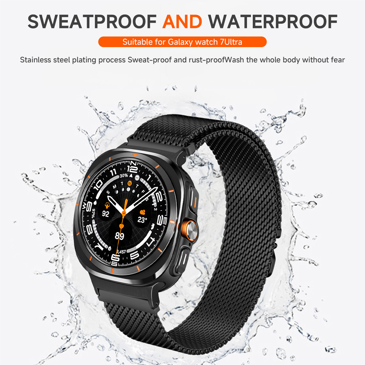 Bracelet en acier inoxydable m - Anti Blue Light Film avis et prix