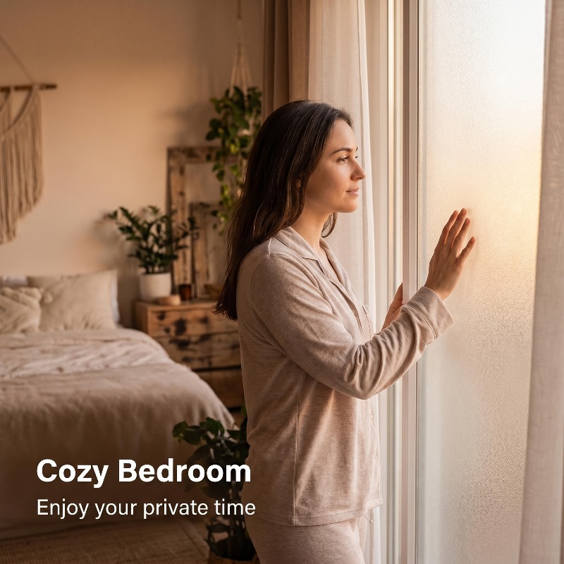 Film de fenêtre givré blanc pu - Privacy Screen Protector avis et prix