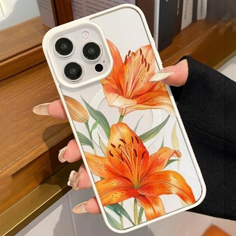 Coque magnétique à motif fleur - Apple Iphone 15 avis et prix