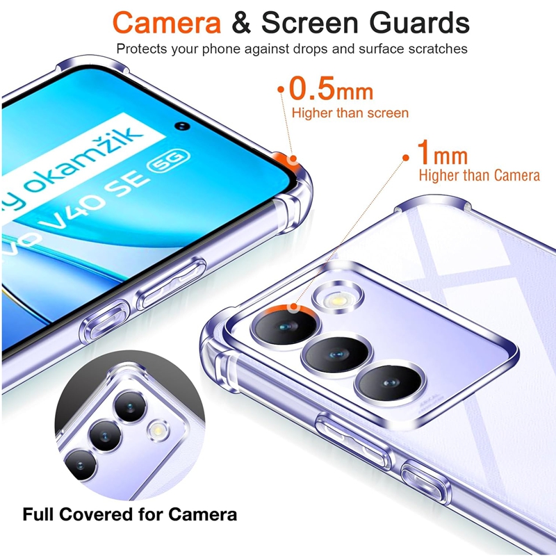 Étui en TPU antichoc à quatre  - Vivo V40 avis et prix