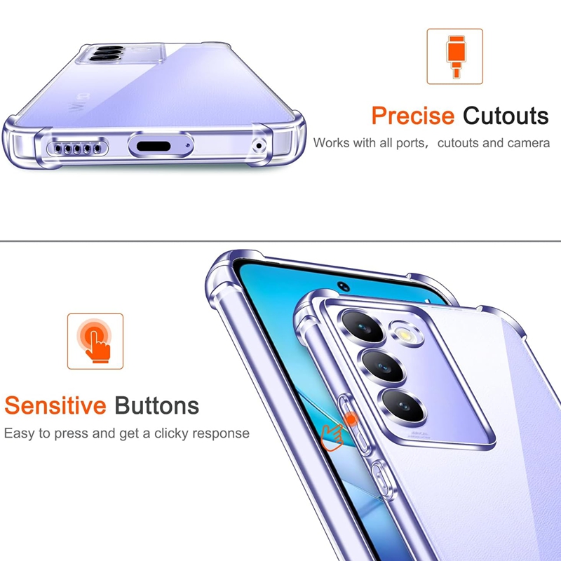 Étui en TPU antichoc à quatre  - Vivo V40 avis et prix